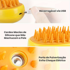 Escova a Vapor para Remoção de Pelos de Cães e Gatos