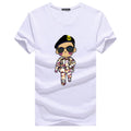 Camiseta masculina clássica premium, Camiseta de Algodão Puro