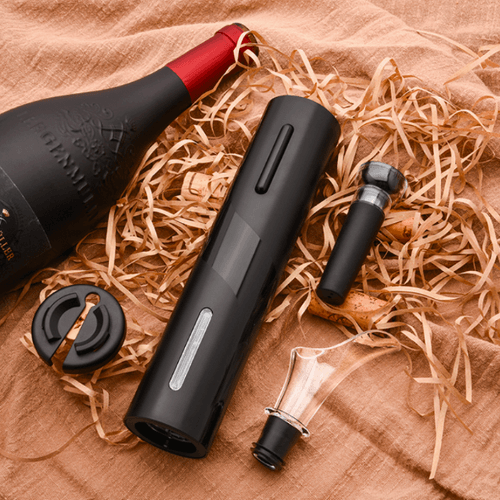 Abridor de Vinho Elétrico + 3 Brindes Grátis