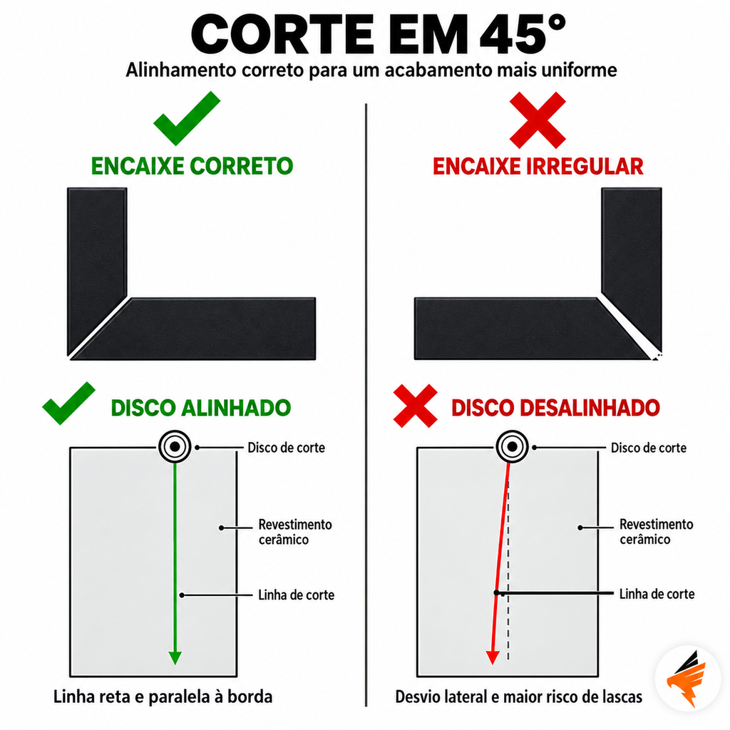 Guia de Corte Multiuso 45° para Serra
