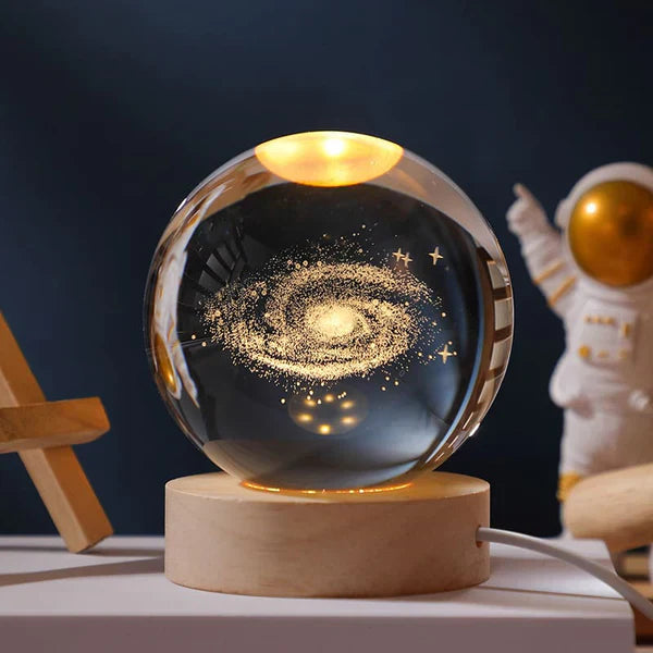 Luminária Globo de Cristal 3D