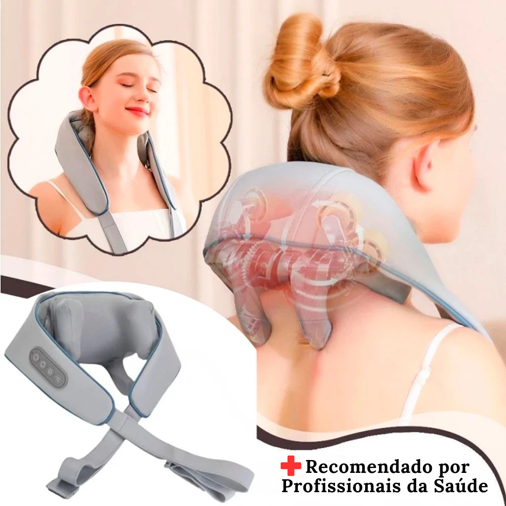 Massageador de Pescoço Inteligente Sem Fio