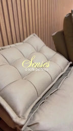 Sofá 3 Lugares Retrátil e Reclinável Cama inBox Senses 2,00m Velusoft Café