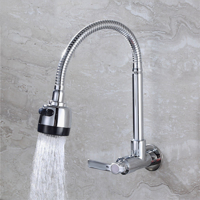 Torneira Inox Prata com Chuveiro 360° (50%OFF + Frete Grátis)