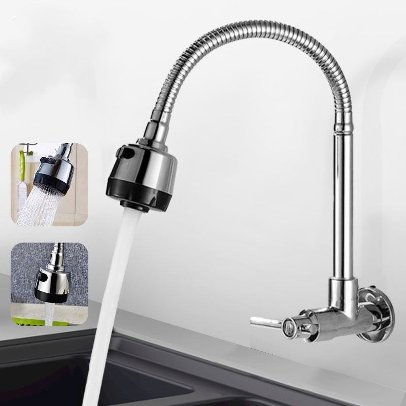 Torneira Inox Prata com Chuveiro 360° (50%OFF + Frete Grátis)