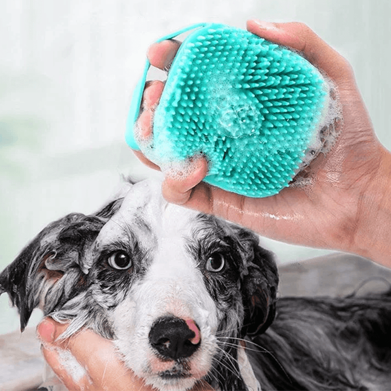 Escova de Shampoo para Cães e Gatos | A Solução Perfeita para o Banho do Seu Pet